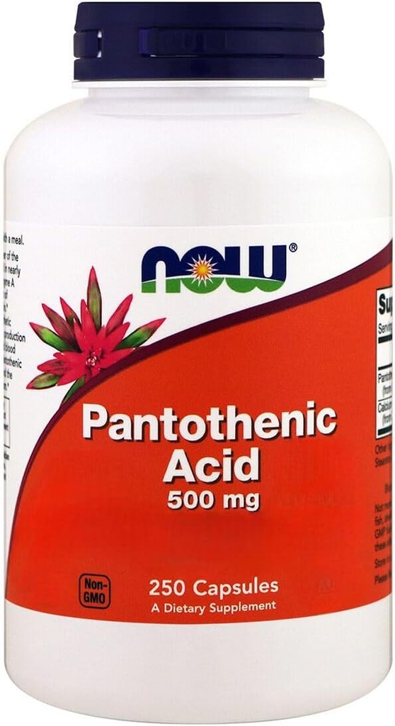 Acum alimente, Acid pantonic, 500 mg, 250 capsule