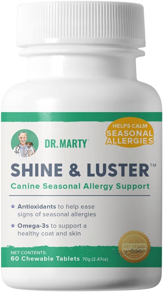 Dr. Marty Shine & Luster Seasonal Allerage Support Chewables for Dogs, 60 Ct.