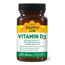 Country Life Vitamina D3 2500 I.U. Gluten-Free, 60 Softgels