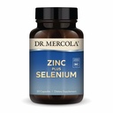 Dr. Mercola Zinc Plus Seleniu - Minor Blend Supliment - pentru Imun, Brain & Suport respirator - Conține zinc glicinat Chelat & cupru - OMG-free & Gluten-free - 30 capsule (30 Serviri)
