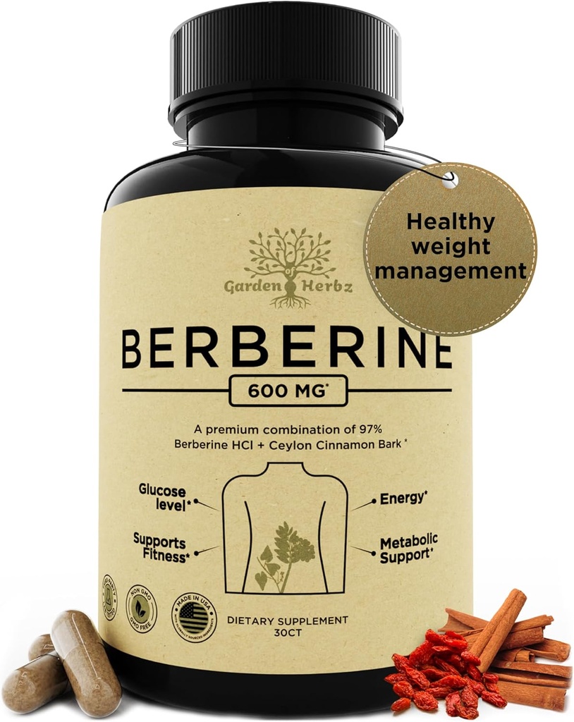 600 Mg Berberine Supliment 