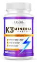 ZeSLOS K3 pastile de pierdere în greutate minerale pentru femei și bărbați, K3 pastile minerale - K3 minerale de sare, vitamina + K3 capsule suplimentare pentru pierderea în greutate Keto - 1 lună de aprovizionare