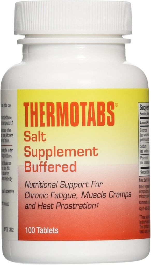 THERMOTABS Supliment de sare comprimate umplute, 100 Conte (Pachet de 3)