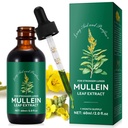 Mullein Extract de frunze picături-Organic lichid Mullein Suplimentul pentru sănătatea plămânilor - Vegan, fără aditiviBronchial Cleanse pentru asistență medicală