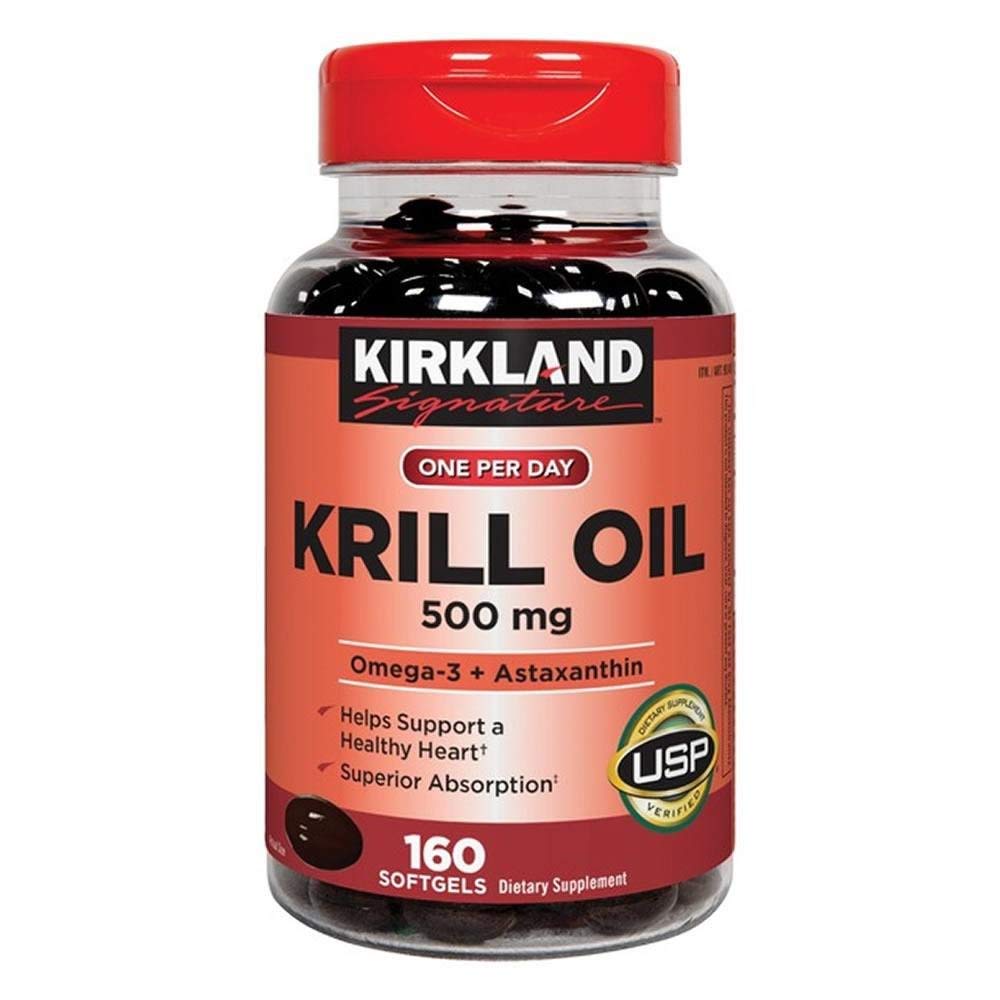 Kirkland Signature Krill Oil 500 mg, 160 Softgels