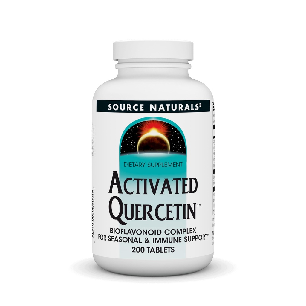 Sursa Naturals activat Quercetin - Plant-Derived Bioflavonoid Complex - Sezonier & Immune Defense* - 200 Vegetarin Friendly Tablets