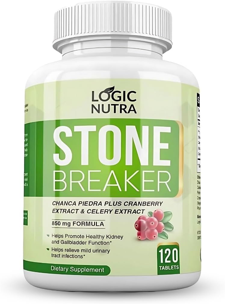 Chanca Piedra Rinichi Piatra Breaker 120 Tablete 800 mg - Rezistenta maxima pentru vezica biliara si curatarea urinara cu Phyllantus Niruri, extract de seminte de telina si extract de afine