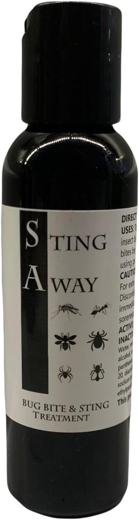 Bug Bite and Sting Tratamentul: Durere + Mâncărime Relief, 2 Ounce (Pachet de 1), Negru