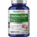 NusaPure Odorless Usturoi 100:1 Extract, 50 mg echivalent cu 5000 mg Capsule 