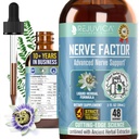 Rejuvica Health NerveFactor - Advanced Nervie Supplement - Livrare lichida pentru o mai buna absorbtie - Acetil-L-Carnitina, Alfa Acid lipoic, Vitamina B12, Acid folic, White Willow Bark & More!