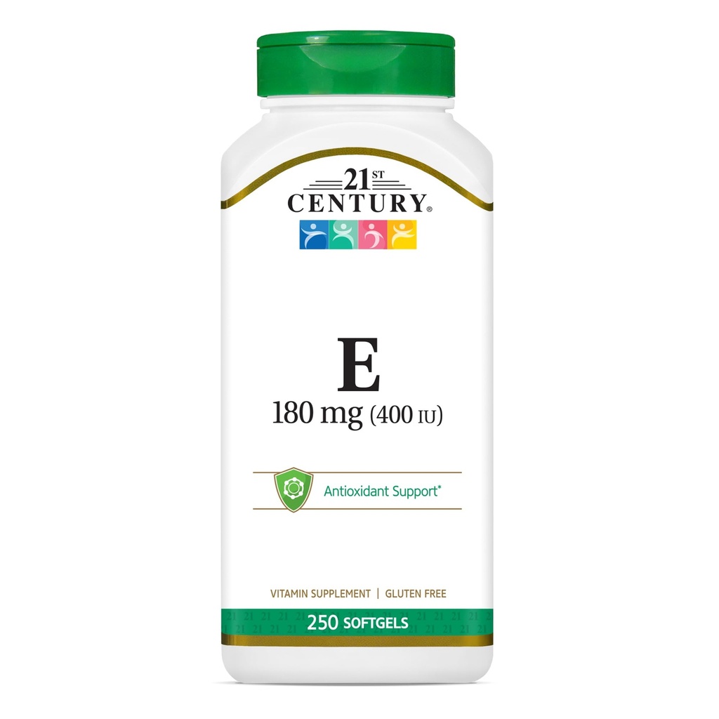 21st Century E 400 I.U. (Dl-Alpha) Softgels, 250-conte