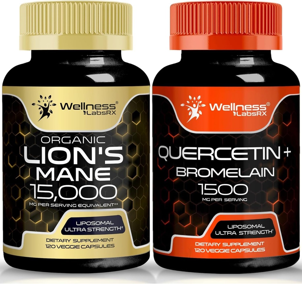 wellNESS LABSRX Quercetin cu Bromelain 