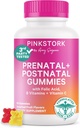 Caroserie roz Stork Fertilitate + Prenatal + Vitamine Gummy postnatale 
