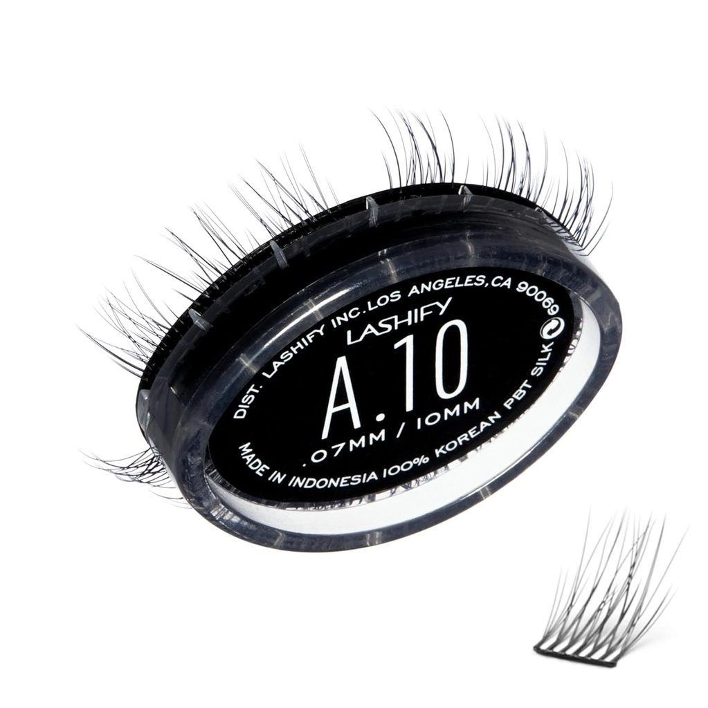 Lasify Amplify 10mm Gossamer DIY Extensii geană Refill, negru, Easy False Gene pentru un aspect natural