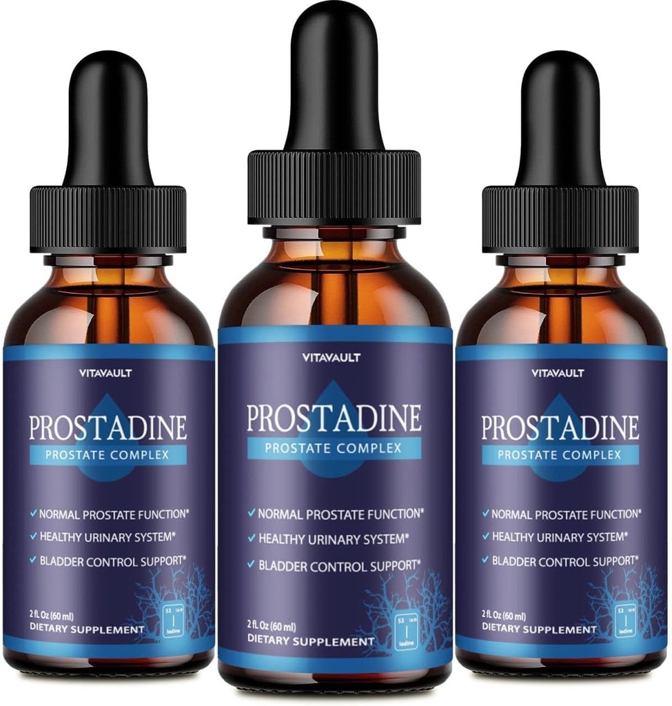 Prostadină, potent Prostata Support Picături lichide, Prostadină cu grad ridicat de puritate pentru wellness generală de prostată, Formular de picături uşor de utilizat (3 ambalaj)