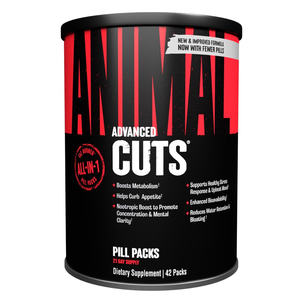 Animale Cuts termogenice Fat Burner - pierdere în greutate pastile pentru femei și bărbați pentru metabolism, energie, focalizare, și Nootropic Brain Suppressant de sprijin cu Ketones Pastile dietetice, 42 Packs