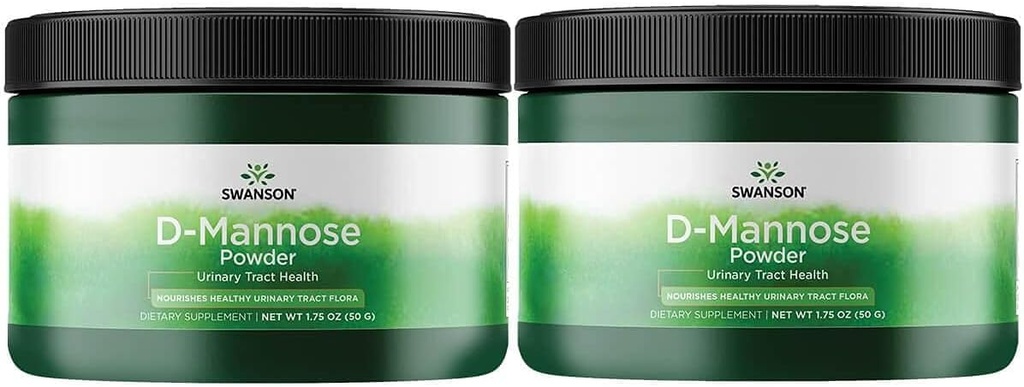 Swanson D- Mannose Powder 1,75 Ounce (50 g) Pwdr (2 ambalaj)