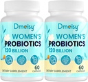 120 Miliarde CFU Probiotic - Menopauza Suport Probiotice pentru femei, Menopauză Naturală Supliment probiotic pentru Flash-uri fierbinți night Sweats Swings Mood Hormone Echilibrul Gut & Imune Health- 120 Caps
