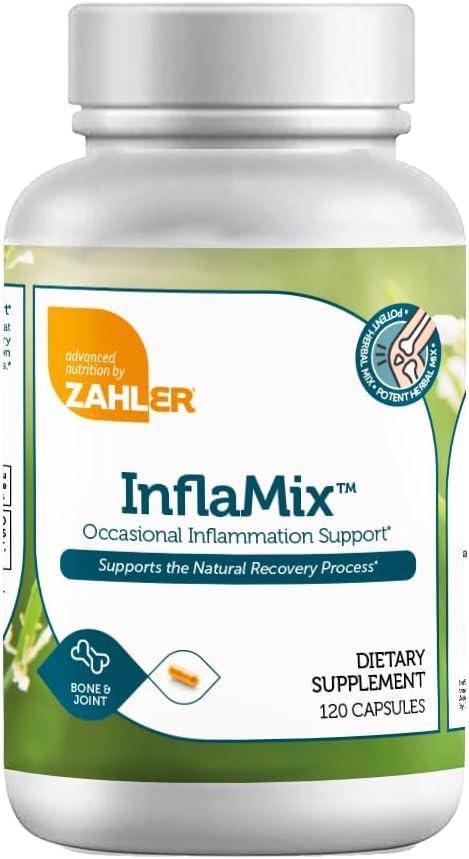 Zahler InflaMix, Turmeric și More, susține răspuns inflamator sănătos, 360 capsule.