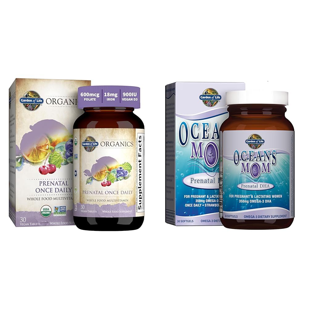 Grădina de viaţă Prenatal Vitamine Folate Energie & Oceane Mama Prenatal DHA Strawberry de ulei de pește Brain Suport