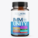 10-In-1 Supliment de sprijin imun: Boostere imune pentru adulți și copii de apărare zilnic imunitate cu cheie Sistem imunitar Vitamine Zinc, vitamina C și D, Plus Elderberry, Querbetin, echinacea & More, 60 Capace