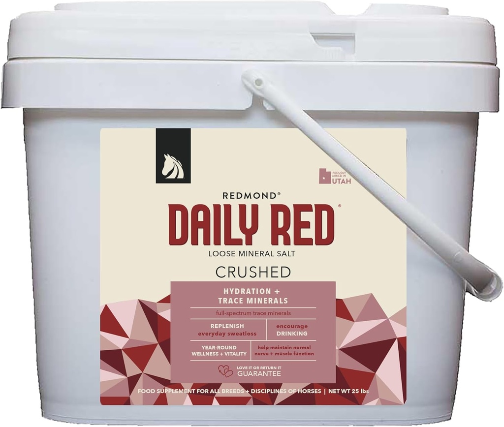 REDMOND Rock Crushed Loose Mineral Salt Electrolit Supliment pentru cai (25 LBS)