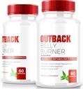 (2 ambalaj) Outback Belly Burner Pastile, Premium Out Back Belly Burner Keto Capsule, Toate naturale Keto Supliment pentru a sprijini fitness și obiectivele corpului, Outback Outback oficial BellyBurner Recenzii (120 capsule)
