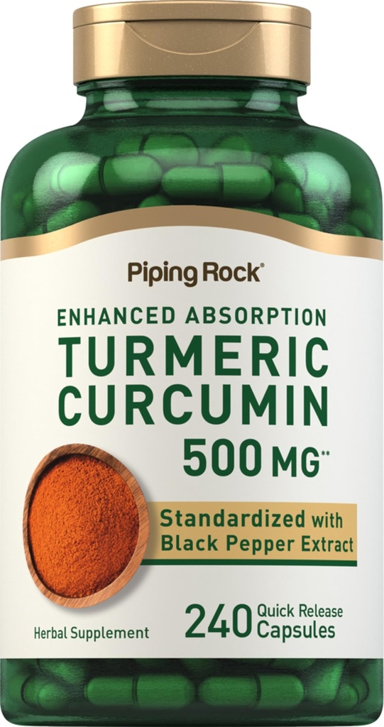 Piping Rock Curcumin Supliment 500 mg 