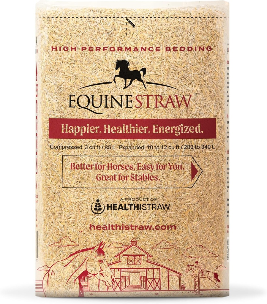 EquineStraw, 3 cu ft (25 lb) Extinde la 10+ cu 