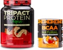 Nurologie TRIPACT Pudra de proteine Vegan, pentru Shake-uri de proteine Vegan, Unt de arahide Vanilie (20 serviri) BCAA naturale, pe bază de plante BCAA pulbere, Orange Coconut Flavor (30 Serviri)