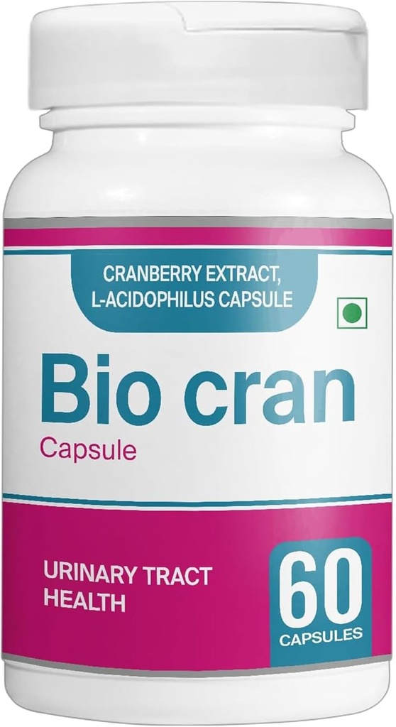 Capsule de merișoare (conte 60) - Suplimentul pentru tractul urinar de sănătate w/Extract de afine, L-Acidophilus, & More - Pastile de merișor pentru femei și bărbați - Tablete de merișor vegetarian pentru imunitate