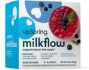 UpSpring Milkflow Electrolyte Alaptare Supliment Drink Mix Fenugreek-Free, Moringa & Blueberry Acai Flavoare, Alăptarea Supliment pentru a sprijini alimentarea cu lapte matern și restaurarea Electroliților, 16 Mixuri