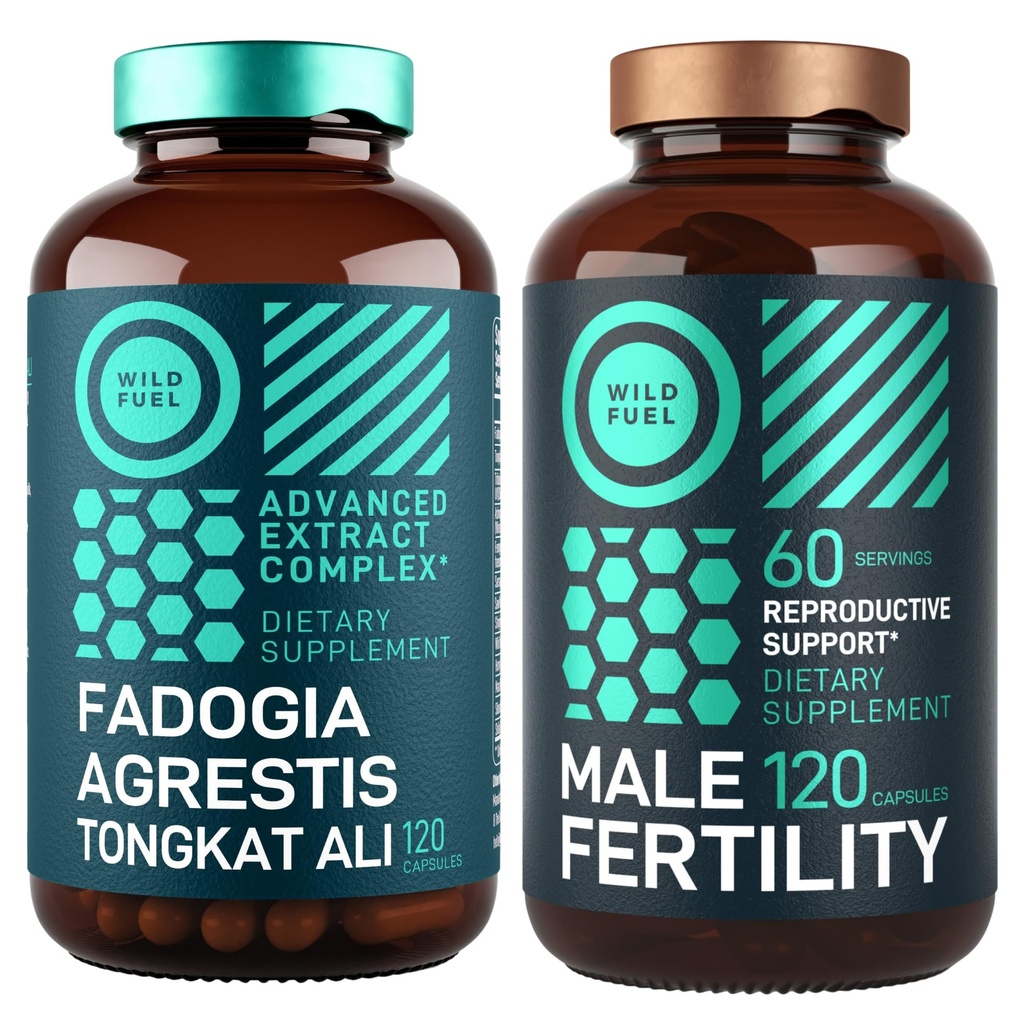 Fertilitatea masculină și suplimentele de Fadogia Agrestis Ultimate Men's Health Bundle