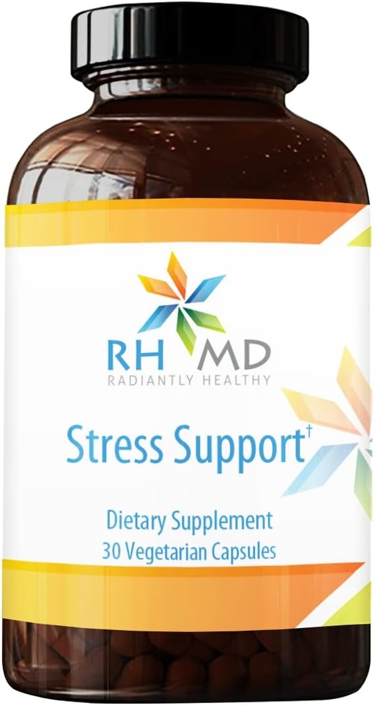 Suport de stres RHMD - Triple Ashwagandha Root & Leaf Extract Adaptogenic - non-GMO (30 capsule)