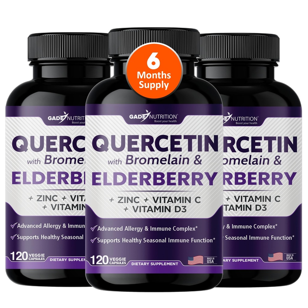 Gade Nutrition Querbetin cu Bromelain & Elderberry 