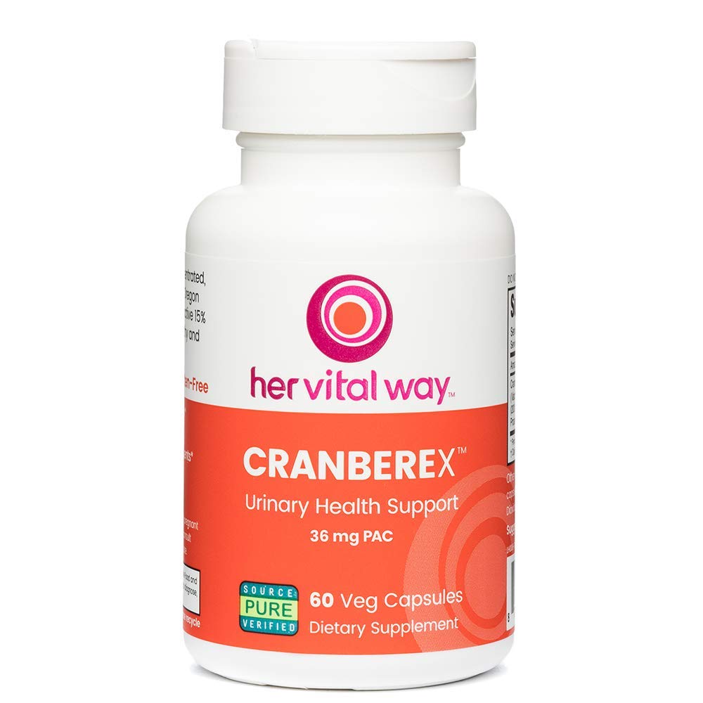 Cranberex - Pastile de cranberry pentru femei si barbati - Supliment de afine cu 36mg PAC - Capsule de extract de cranberry pentru tractul urinar Sanatate si ingrijirea rinichilor - 60 capsule de legume