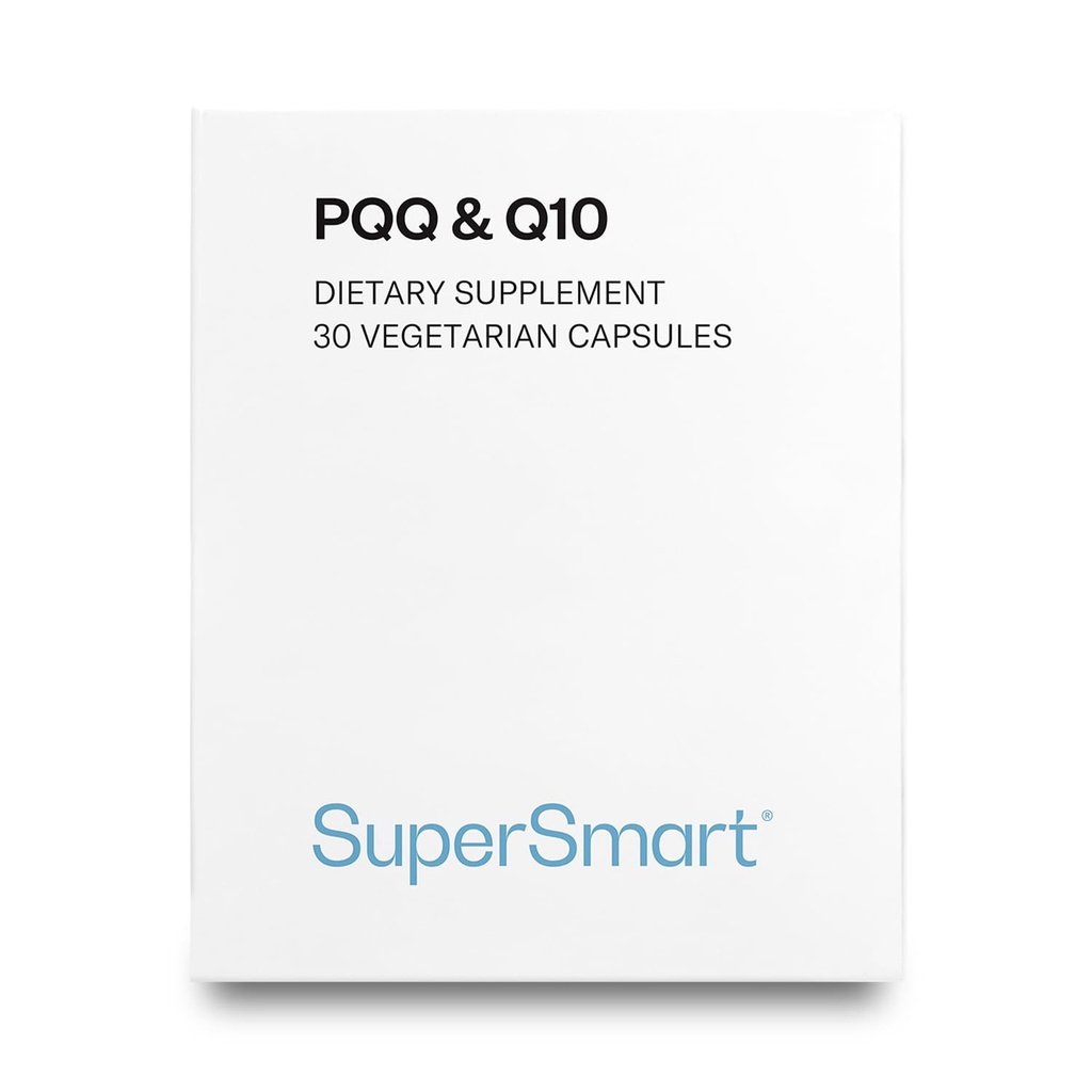 Supersmart - PQQ & Q10 (CoQ10) - Antioxidant puternic folosit pentru a proteja mitocondrii până la 20% pentru celulele în vârstă 