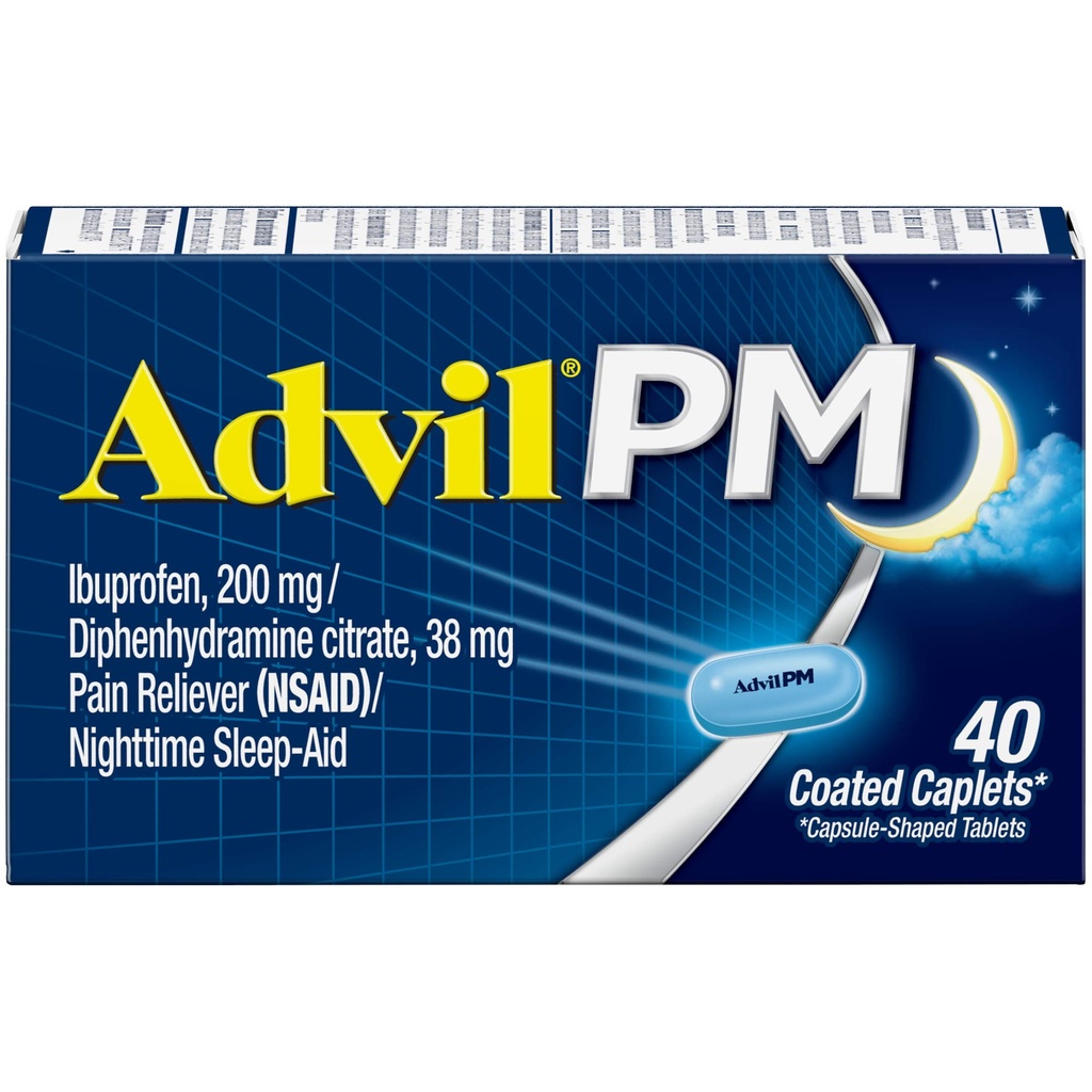 Advil PM 200 mg Caplete filmate 40 ea