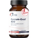 Design-uri pentru sănătate Curcum-Evail 400 - Biodisponibil Curcumin Suplimente Turmeric - Tehnologie de emulsificare Evail - Curcumin C3 Complex cu ulei turmeric + vitamina E, non-GMO (60 Softgels)