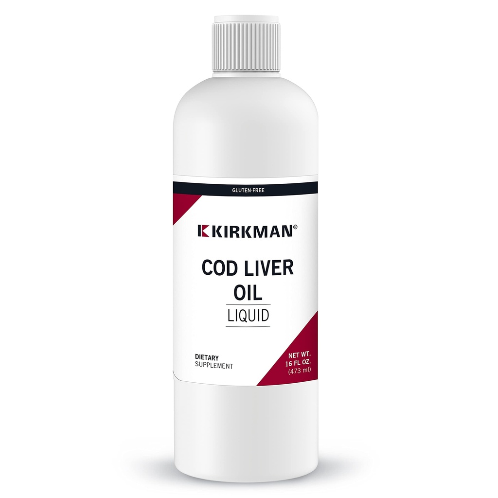 Kirkman Cod Ulei de ficat lichid - nearomat 16oz.