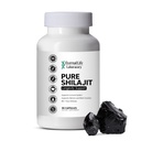 100% Pure Shilajit, Organic Himalayan Shilajit pentru bărbați și femei, 85 + Trace Minerale bogate în acid fuzelian Shilaj Suplimentul pentru energie și sistem imunitar 1000mg 90 Conte