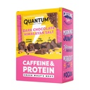 Quantum Energy Square: Energy Bar cu Cafeina & 10g Proteine. Delicious Healthy Snack On The Go. (Vegan, Gluten-free, Soy-free, Dairy-free) (Dark Chocolate Pink Himalayan Salt)