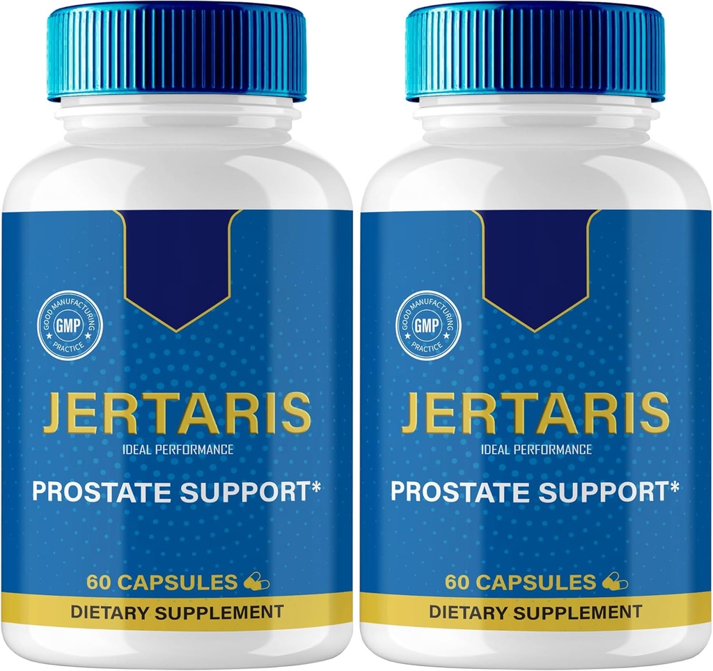IDEAL PERFORMANCE Jertaris Capsules, Jertaris Prostate Health Supplement Pills - Extra Strength, Jertaris Supports Prostate Heath All Natural Formula, Jerta RIS Capsules, Jer Taris Reviews (2 Pack)