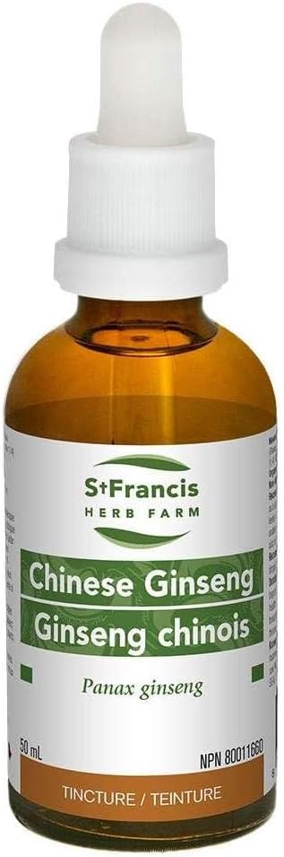 St Francis Herb Farm - Chineseng Ginseng (Panax ginseng, root) Certified Organic Tincture Extract 