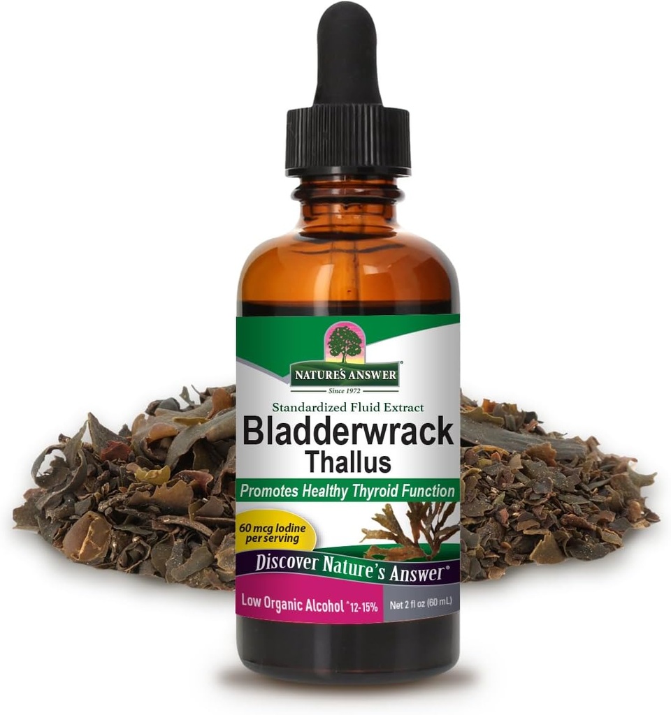 Nature's Answer Bladderwrack Sea Moss Liquid 2 oz 
