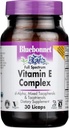 BlueBonnet Full Spectrum Vitamina naturala E Capsule lichide, 30 Conte (743715006003)