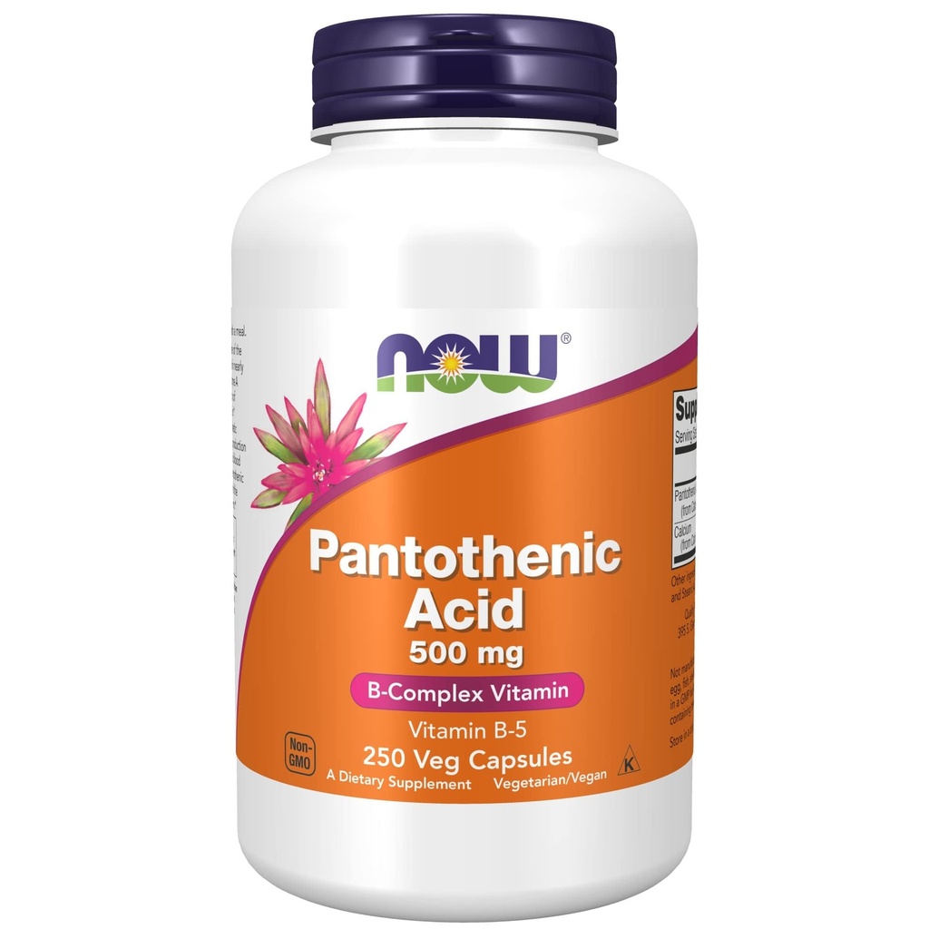 ACUM Alimente Suplimente, Acid pantotenic (Vitamina B-5) 500 mg,B-complex Vitamina 250 Capsule