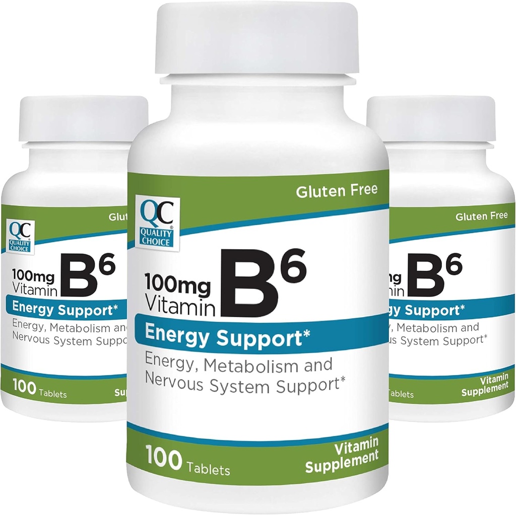Alegerea de calitate Vitamina B6 100 mg 100 Numar sticle de comprimate (3 ambalaj)