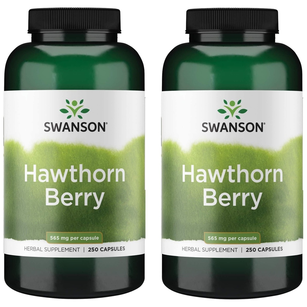 Swanson Hawthorn Suplimentul Berry- Flavonoidele antioxidante (250 capsule, 565 mg fiecare) 2 Ambalaj