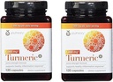 Youtheory Turmeric Extra Formulă Capsule 1000 mg pe zi, 120 Count (Pachet de 2)